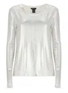 Avant Toi Sweater With Lurex Details In White