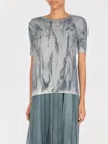 Avant Toi Grey Silk Blend T-shirt