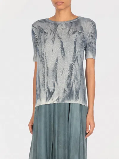 AVANT TOI T-SHIRT AVANT TOI WOMAN COLOR BLUE,H01315009