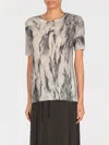 Avant Toi Grey Silk Blend T-shirt
