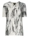 Avant Toi Grey Silk Blend T-shirt