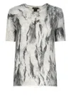 Avant Toi Grey Silk Blend T-shirt