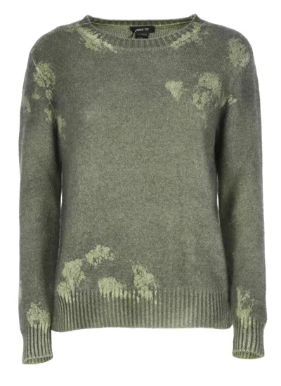 AVANT TOI TEXTURED CASHMERE SWEATER WITH ARTISTIC PATTERNS