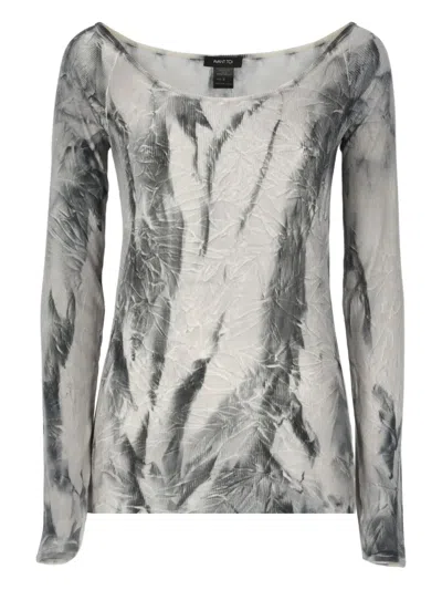 AVANT TOI TIE-DYE BOAT-NECK SWEATER