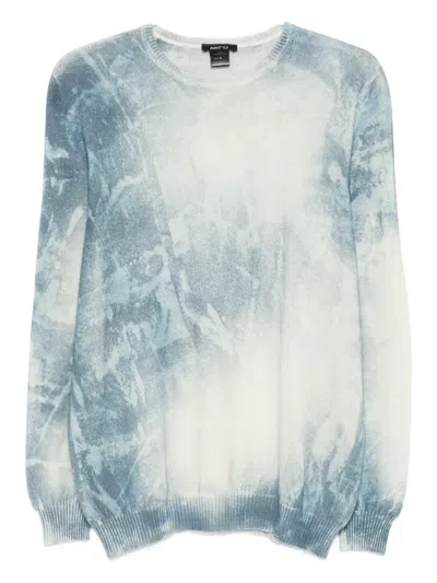 Avant Toi Tie-dye Sweater In Blue
