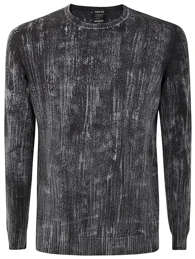 AVANT TOI TONAL EFFECT ROUND NECK REVERSIBLE PULLOVER,224WU3100CLIV.D