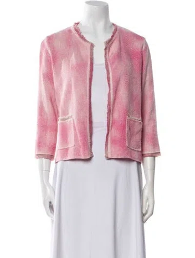Pre-owned Avant Toi Tweed Pattern Jacket In Pink