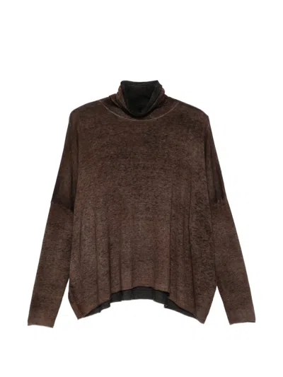 Avant Toi Ultralight Cashmere Turtleneck Sweater In Brown