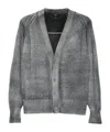 Avant Toi Wool And Cashmere V-necked Cardigan In Gray