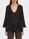 Avant Toi V-neck Cashmere Gauze Sweater In Black