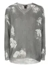 Avant Toi V-neck Cashmere Sweater In Gray