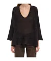 Avant Toi V-neck Cashmere Gauze Sweater In Brown