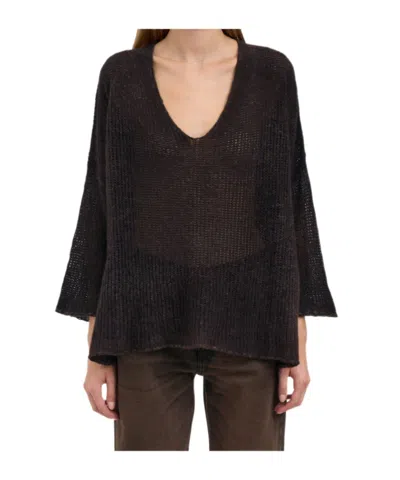 Avant Toi V-neck Sweater In Brown