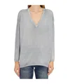 Avant Toi Maglia Scollo A V In Cashmere E Seta In Gray
