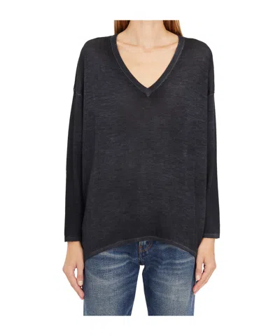 Avant Toi V-neck Sweater In Green