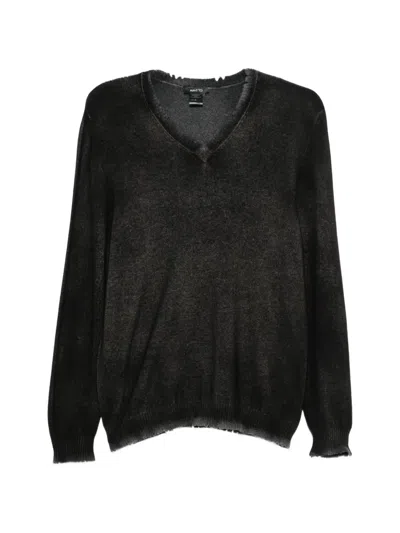 Avant Toi V-neck Sweater In Black