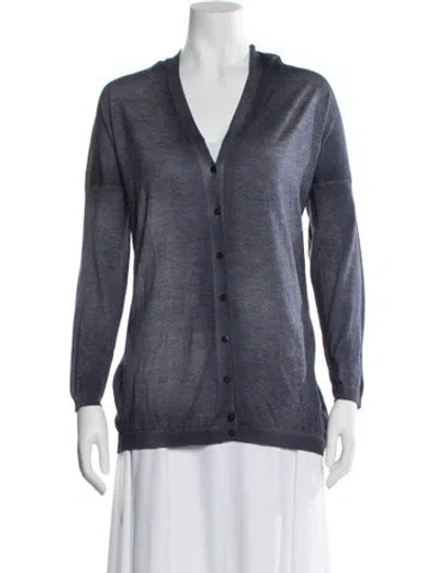 Pre-owned Avant Toi V-neck Sweater In Blue