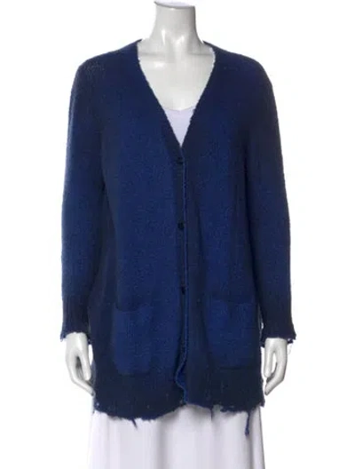 Pre-owned Avant Toi V-neck Sweater In Blue