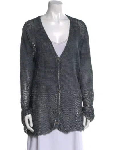 Pre-owned Avant Toi V-neck Sweater In Gray