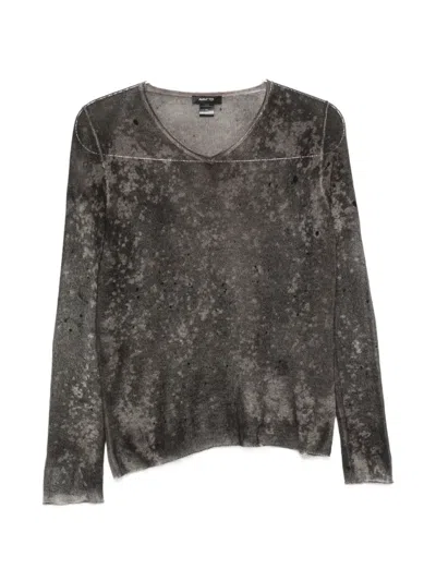 Avant Toi V-neck Sweater In Gray