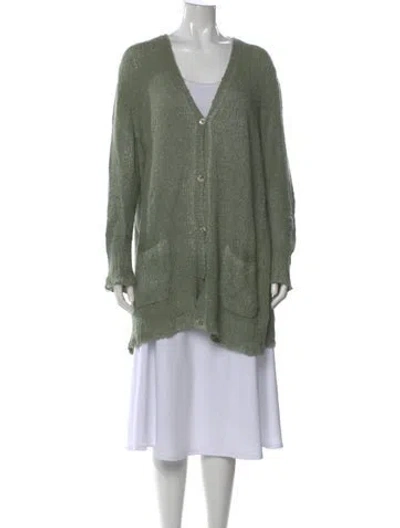 Pre-owned Avant Toi V-neck Sweater In Green