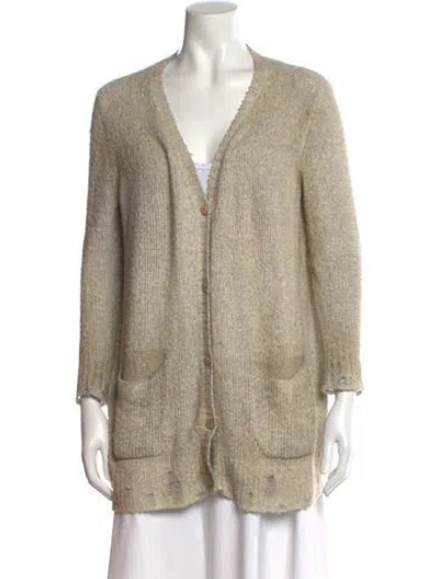 Pre-owned Avant Toi V-neck Sweater In Green