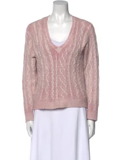 Pre-owned Avant Toi V-neck Sweater In Pink