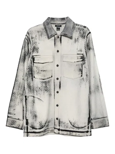 Avant Toi Wool And Cashmere Blend Shirt In White