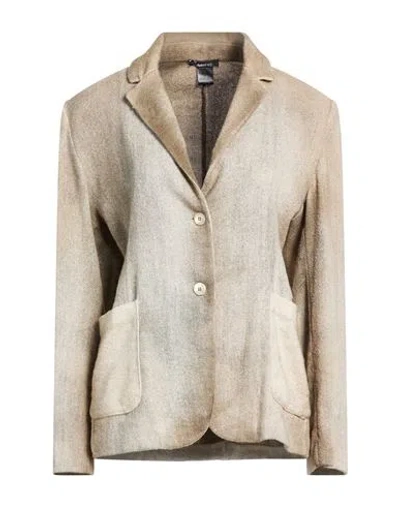 Avant Toi Woman Blazer Sand Size L Cotton, Linen, Polyamide, Cashmere In Brown