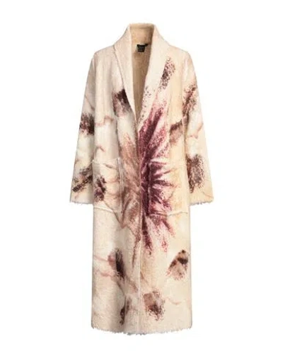Avant Toi Woman Coat Beige Size M Alpaca Wool, Virgin Wool, Polyamide