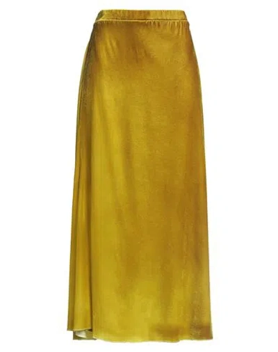 Avant Toi Woman Maxi Skirt Mustard Size L Viscose, Silk, Elastane In Yellow