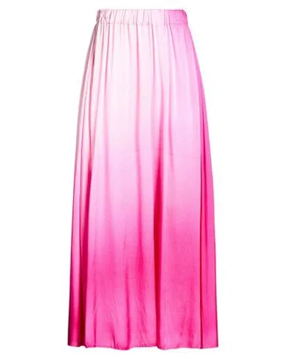 Avant Toi Woman Maxi Skirt Pink Size Xs Silk, Elastane