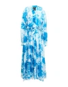 Avant Toi Woman Midi Dress Azure Size M Cotton In Blue