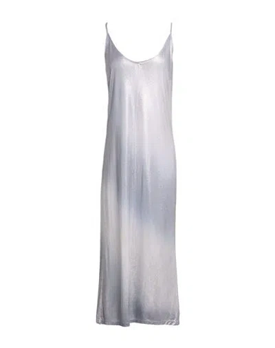 Avant Toi Woman Midi Dress Silver Size L Modal