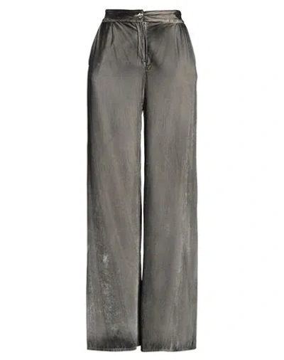 Avant Toi Woman Pants Charcoal Size L Viscose, Silk, Elastane In Gray