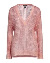 Avant Toi Woman Sweater Antique Rose Size Xs Cashmere, Silk In Pink