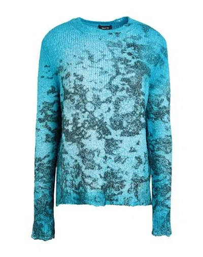 Avant Toi Woman Sweater Azure Size L Cotton, Polyamide, Elastane In Blue