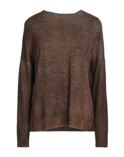 Avant Toi Woman Sweater Brown Size S Merino Wool, Cashmere, Lurex
