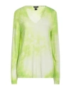 Avant Toi Woman Sweater Lime Green Size S Cashmere, Silk In Green