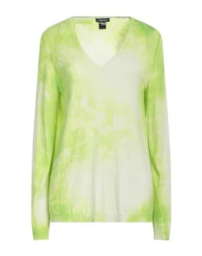 Avant Toi Woman Sweater Lime Green Size S Cashmere, Silk