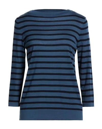 Avant Toi Woman Sweater Slate Blue Size M Virgin Wool