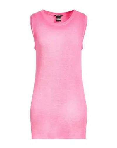 Avant Toi Woman Tank Top Fuchsia Size Xs Micro Modal, Silk, Lycra In Pink