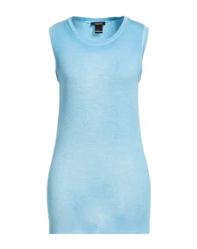 Avant Toi Woman Tank Top Light Blue Size Xs Micro Modal, Silk, Lycra