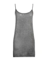 Avant Toi Woman Top Grey Size Xl Modal, Silk, Lycra In Gray