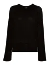 Avant Toi Crew-neck Sweater In Dark Purple