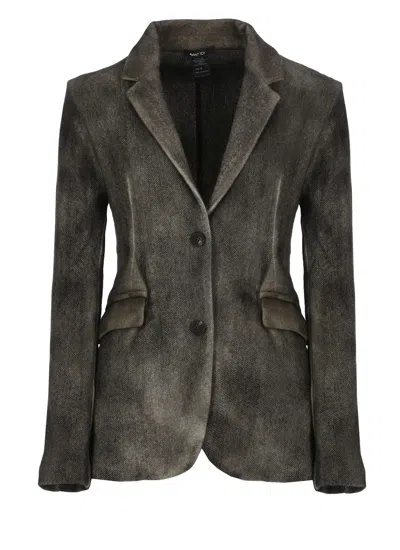Avant Toi Wool And Cashmere Blazer In Gray