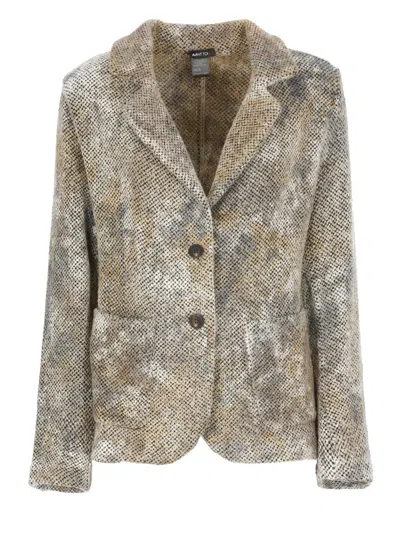 Avant Toi Wool And Cashmere Blazer In Sand