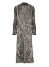 Avant Toi Wool And Cashmere Long Cardigan In Brown