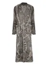 Avant Toi Wool And Cashmere Long Cardigan In Gray