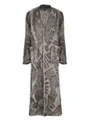 Avant Toi Wool And Cashmere Long Cardigan In Gray